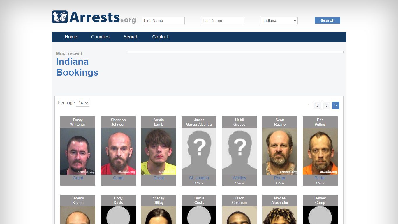 Indiana Arrests and Inmate Search